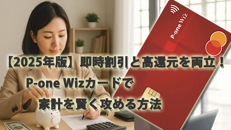 【2025年版】即時割引と高還元を両立！P-one Wizカードで家計を賢く攻める方法